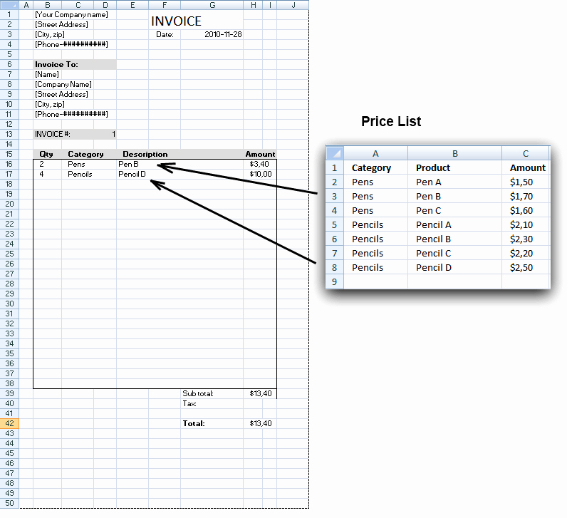 Microsoft Access Invoice Templates Elegant Invoice Template Excel 2010