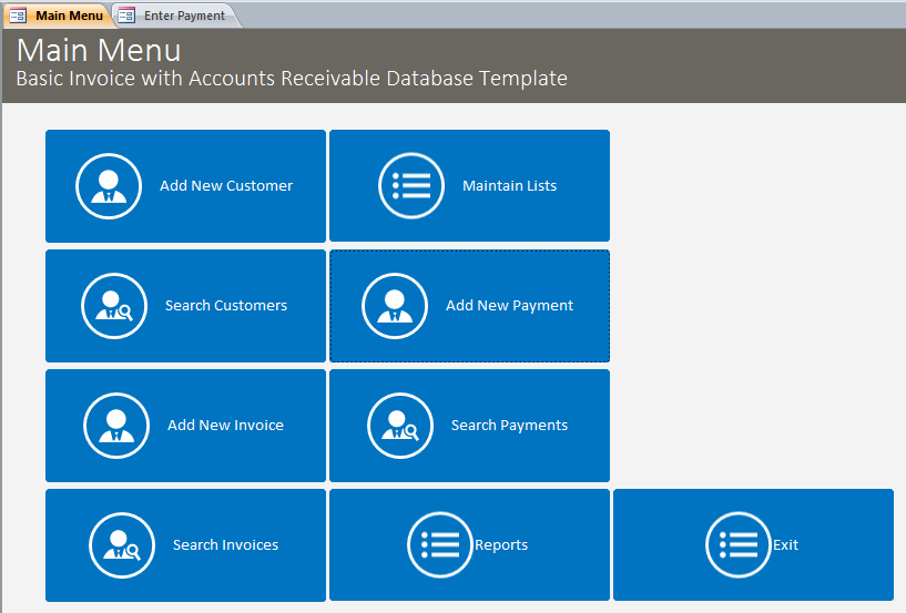Microsoft Access Invoice Templates Elegant Microsoft Access Basic Business Invoicing with Accounts