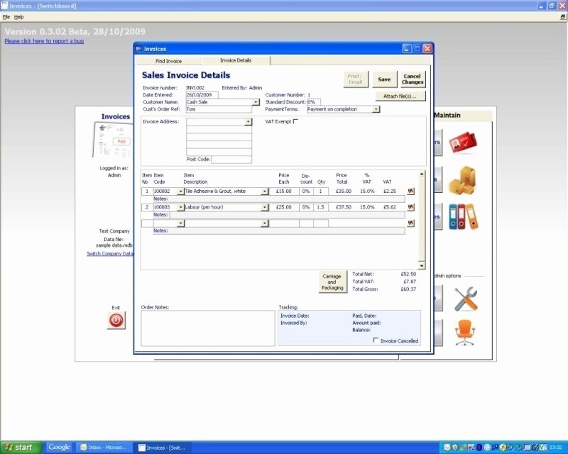 Microsoft Access Invoice Templates Luxury Screenshot Review Downloads Of Beta Simplyaccess Invoices