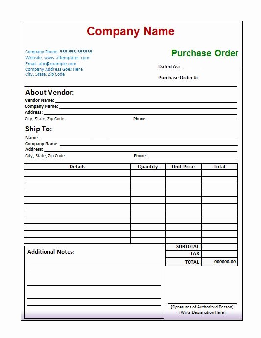 Microsoft Word Purchase order Template Best Of 37 Free Purchase order Templates In Word &amp; Excel