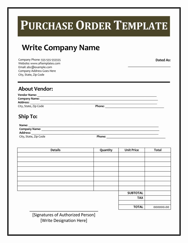 Microsoft Word Purchase order Template Best Of 40 Free Purchase order Templates forms