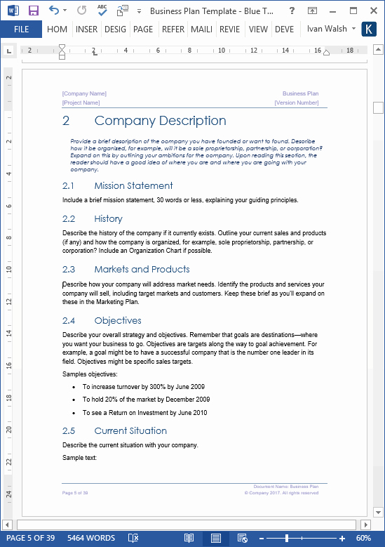 Microsoft Word Strategic Plan Template Lovely Business Plan Template • My software Templates