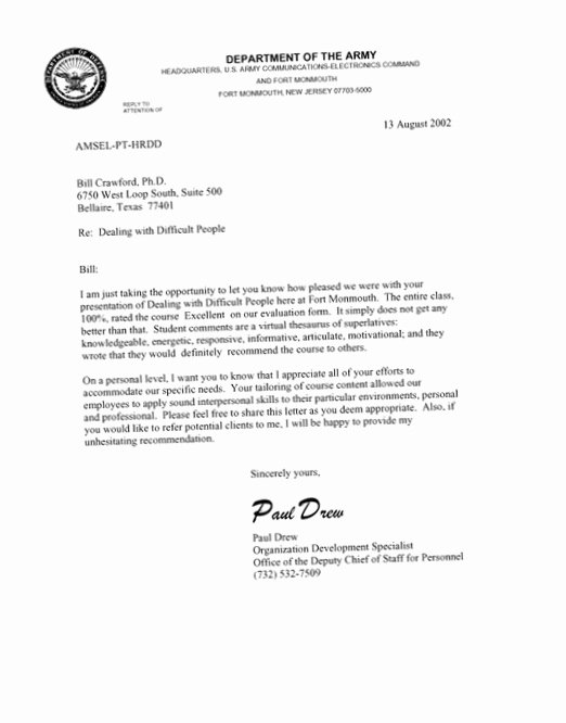 Military Letter Of Recommendation Template Lovely Military Letter Re Mendation