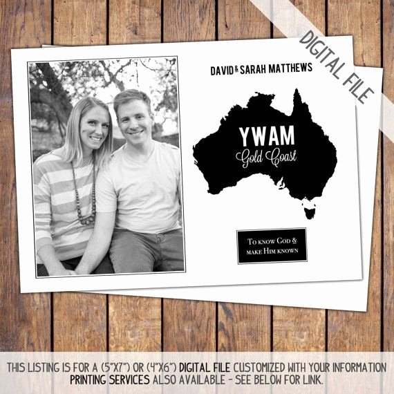 Mission Trip Support Letter Template Elegant Missions Trip Support Card Modern Photo Personalized