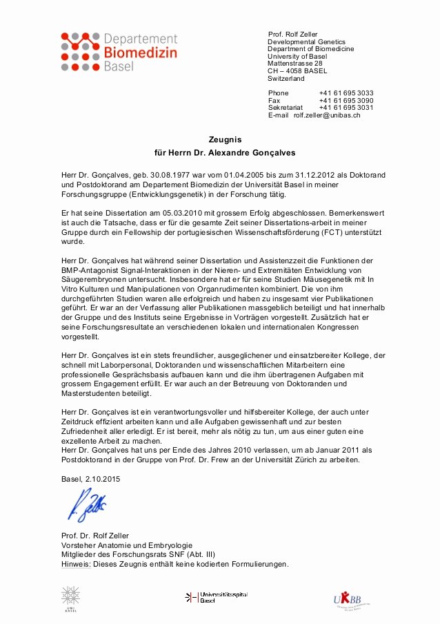 Mit Letter Of Recommendation Best Of Reference Letter From Prof Rolf Zeller German