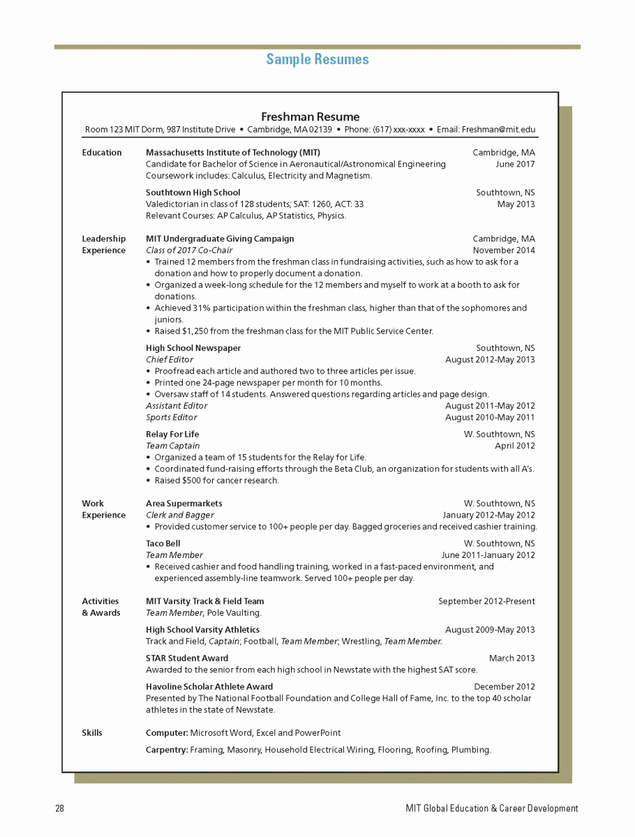 Mit Letter Of Recommendation Inspirational Resumes