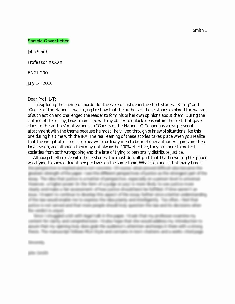 Mla Personal Letter format Luxury Nice Mla format for Letters – Letter format Writing