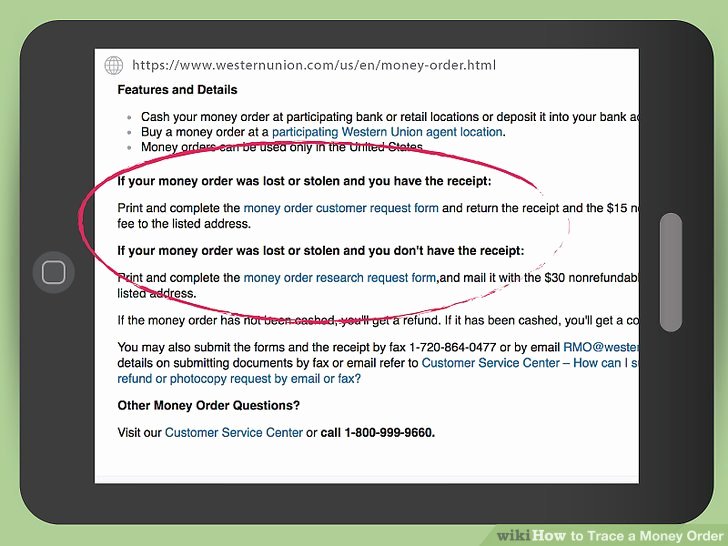 Money order Receipt Template Beautiful How to Trace A Money order 12 Steps with Wikihow