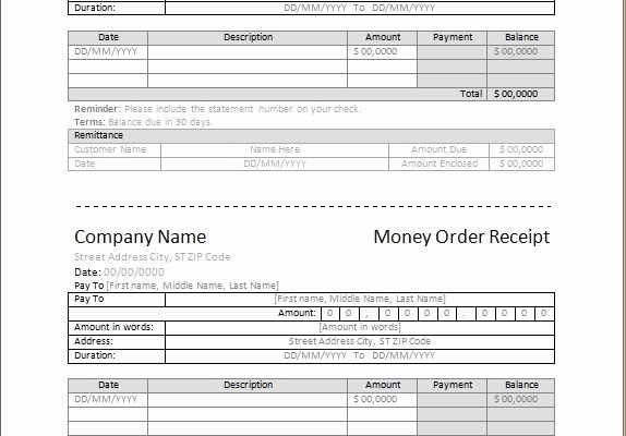 Money order Receipt Template Beautiful Microsoft Word &amp; Excel Templates Part 3