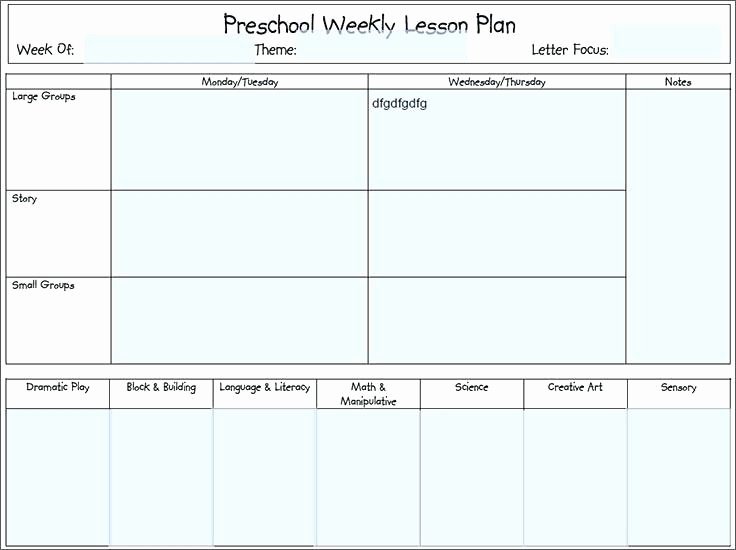 Monthly Lesson Plan Template Best Of Preschool Monthly Lesson Plan Template – Surprising
