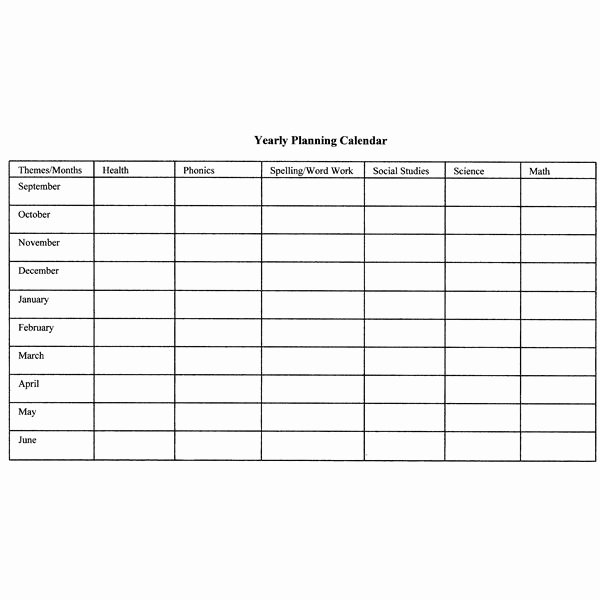 Monthly Lesson Plan Template Inspirational How to Create Monthly and Yearly Plans for the Classroom