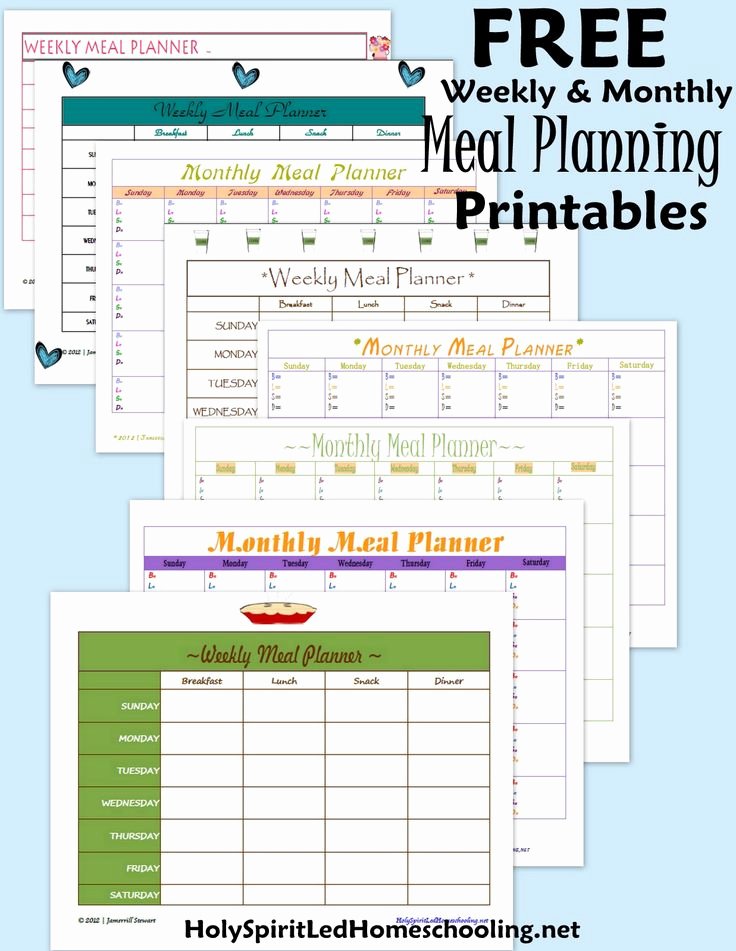 Monthly Meal Plan Template Best Of Free Meal Planning Printables &amp; May Meal Plan