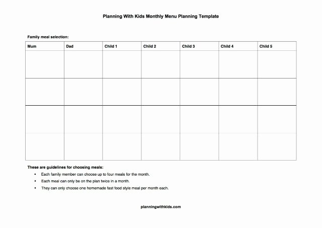 Monthly Meal Plan Template Elegant Updated Free Monthly Menu Planning Template and Meal List