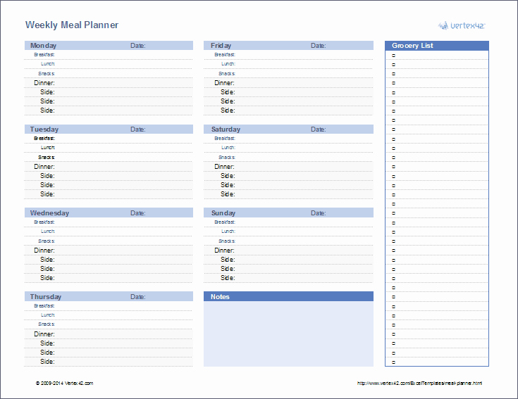 Monthly Meal Plan Template Inspirational Meal Planner Template Weekly Menu Planner