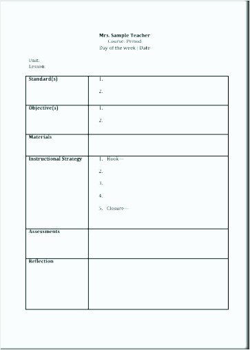 Mopta Lesson Plan Template Best Of 9 Simple Lesson Plan Template Word Tipstemplatess