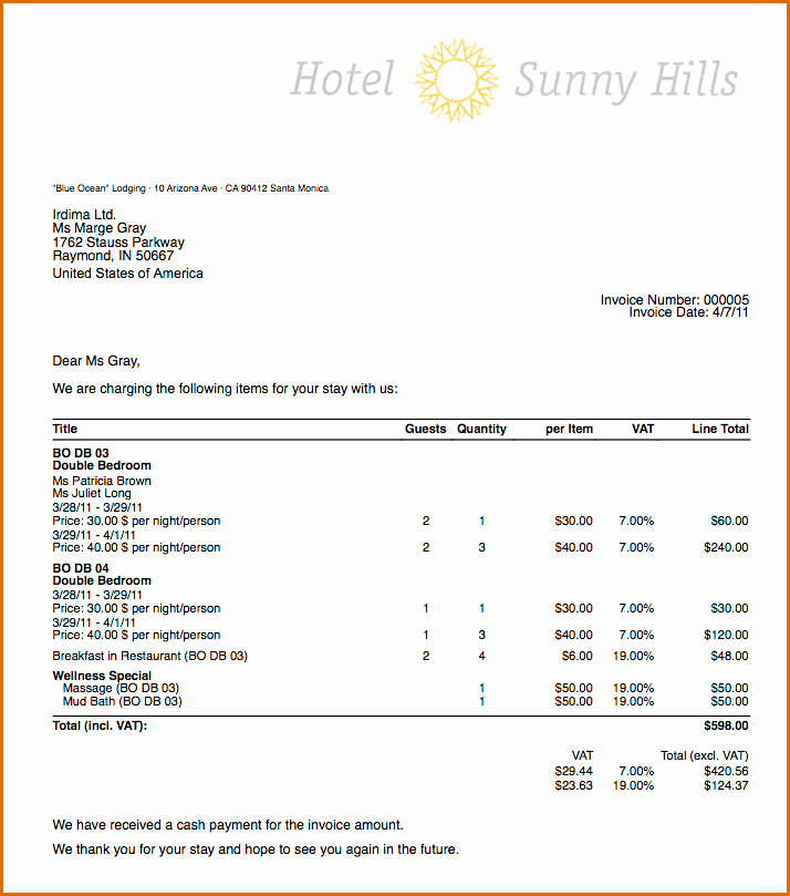 Motel 6 Receipt Template Awesome 6 Hotel Receipt Template