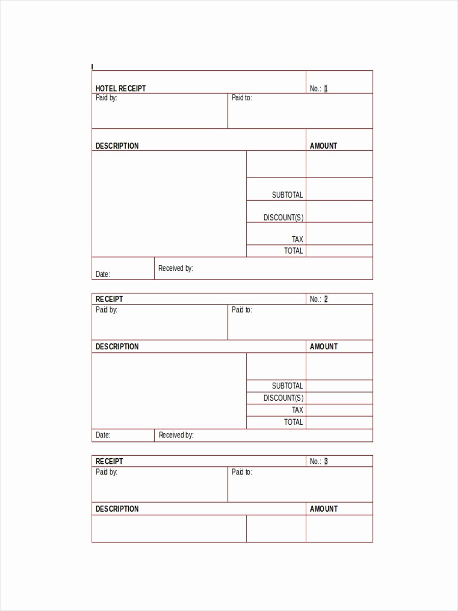 Motel 6 Receipt Template Best Of 10 Hotel Receipt Examples &amp; Samples Pdf Word Pages