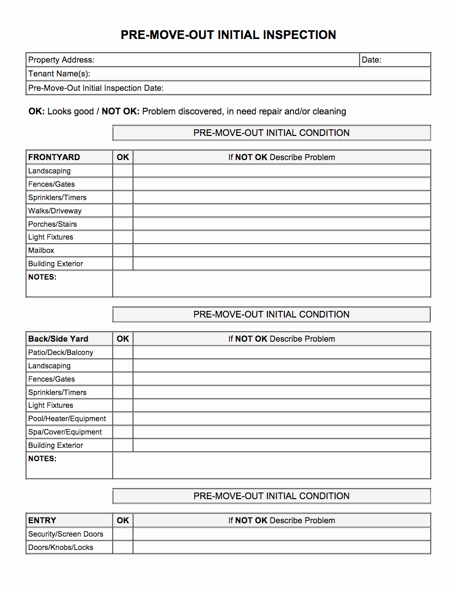 Move Out Agreement form Inspirational Property Management forms