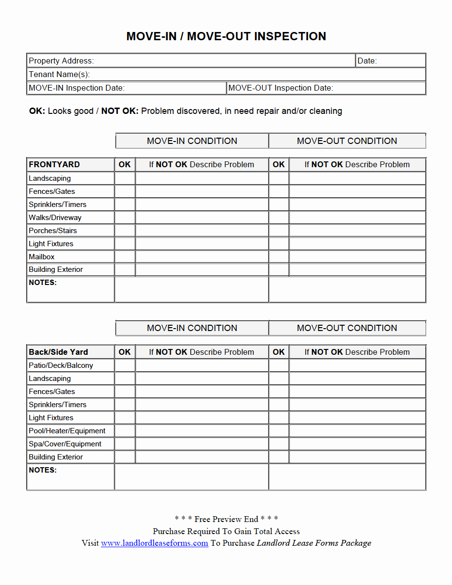 Move Out Agreement form Unique Landlord Lease forms Residential Lease Agreements