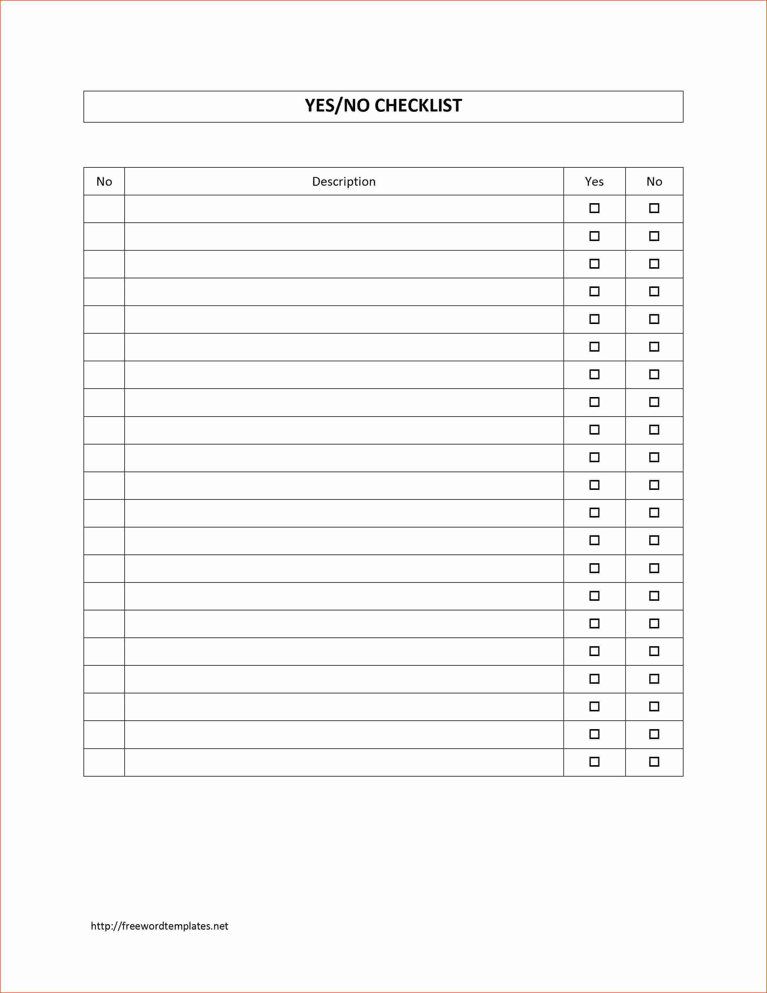 Ms Word Check Template Unique 7 Microsoft Word Checklist Template Bookletemplate
