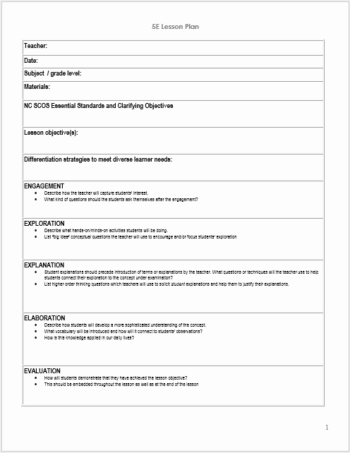 Ms Word Lesson Plan Template Beautiful 39 Free Lesson Plan Templates Ms Word and Pdfs Templatehub