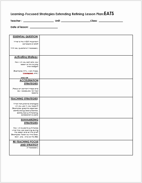 Ms Word Lesson Plan Template Best Of 39 Free Lesson Plan Templates Ms Word and Pdfs Templatehub