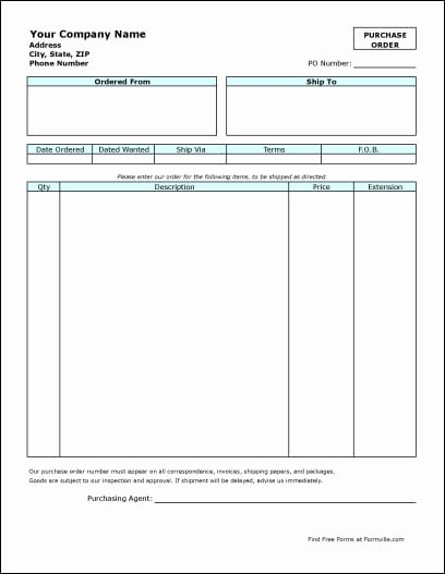 Ms Word Purchase order Template Fresh 6 Purchase order Templates Word Excel Pdf Templates