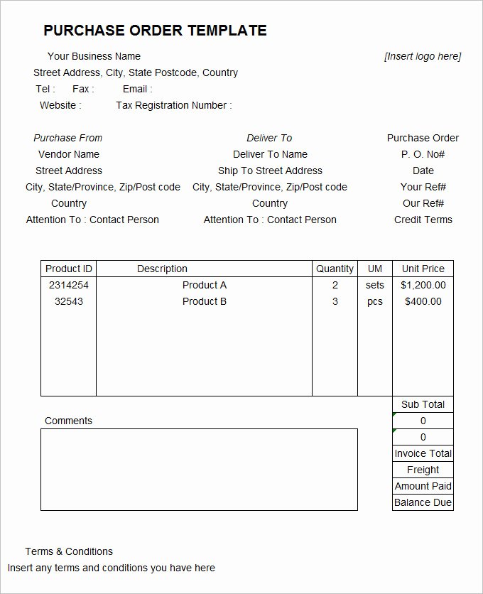 Ms Word Purchase order Template Luxury 53 Purchase order Examples Pdf Doc