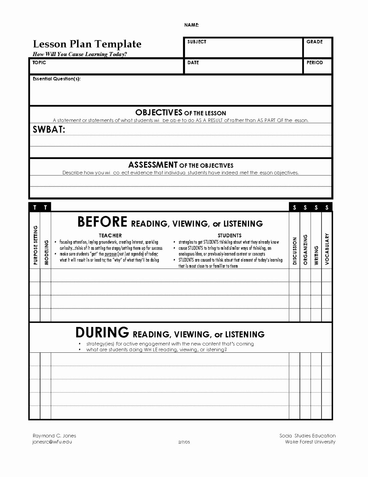 Music Lesson Plan Template New General Music Lesson Plan Template – Lessons Denise