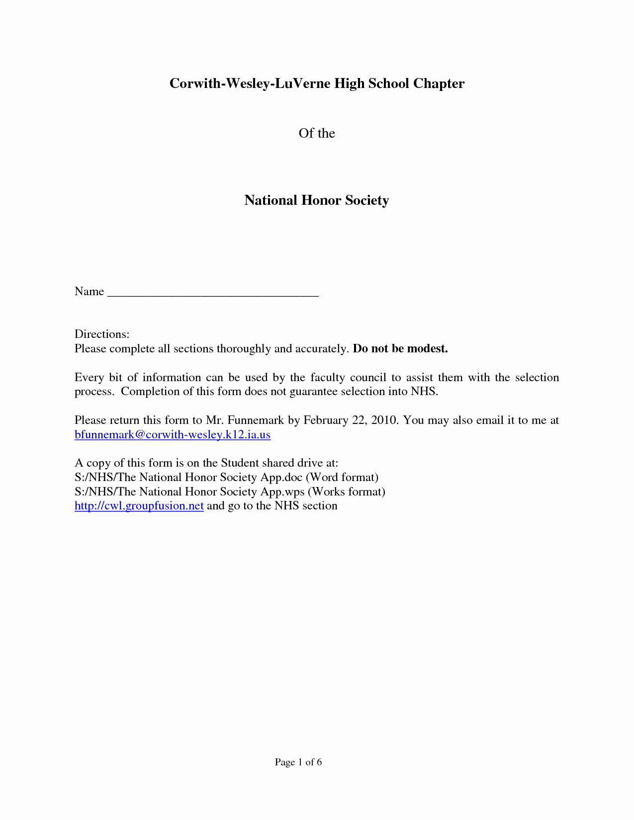 National Honor society Recommendation Letter Awesome Sample Re Mendation Letter for National Honor society