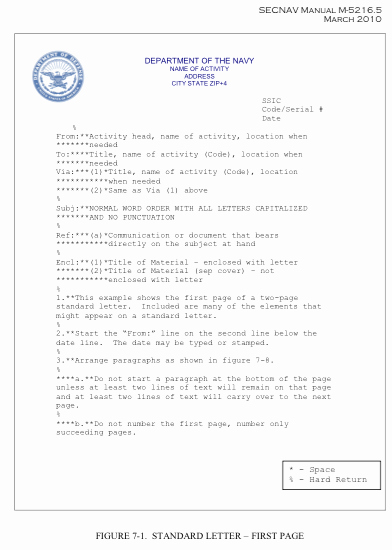 Naval Letter format Template Awesome Developing A Naval Correspondence Document Generator