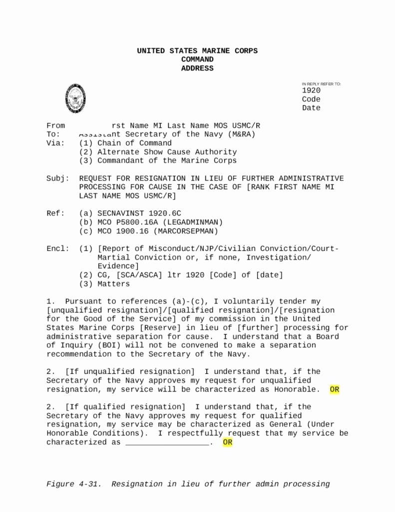 Naval Letter Of Recommendation Unique Naval Letter format Re Mendation Save Navy