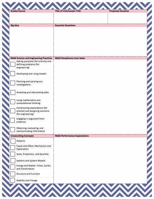 Ngss Lesson Plan Template Unique the Next Generation Science Standards &amp; Lesson Planning