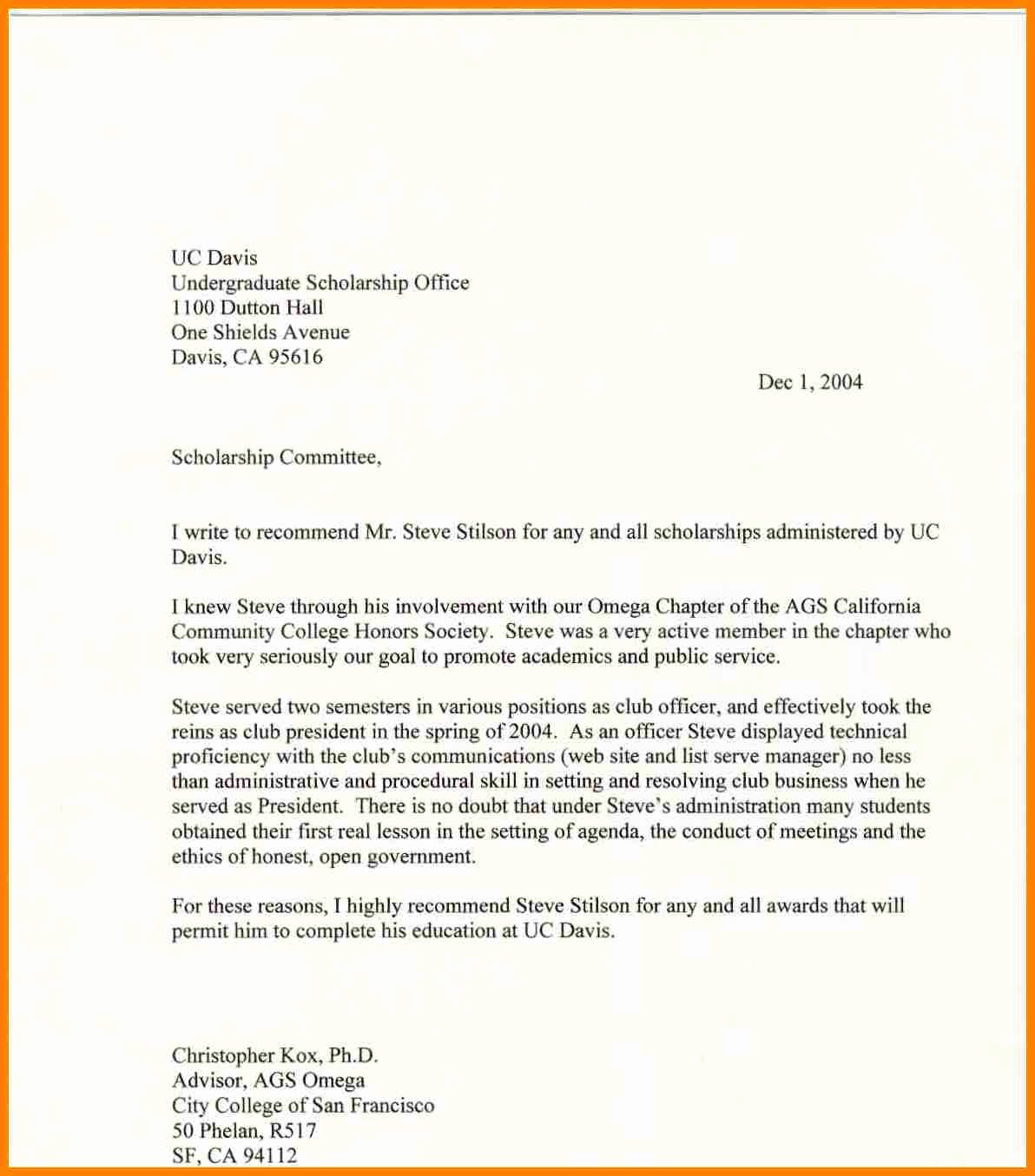 Nhs Letter Of Recommendation Template Beautiful 12 Re Mendation Letter for National Honor society