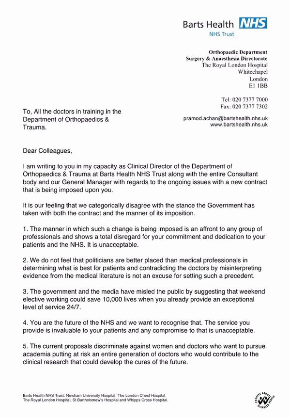 Nhs Letter Of Recommendation Template Lovely Dr David Wrigley On Twitter &quot;this is Leadership Mr Hunt
