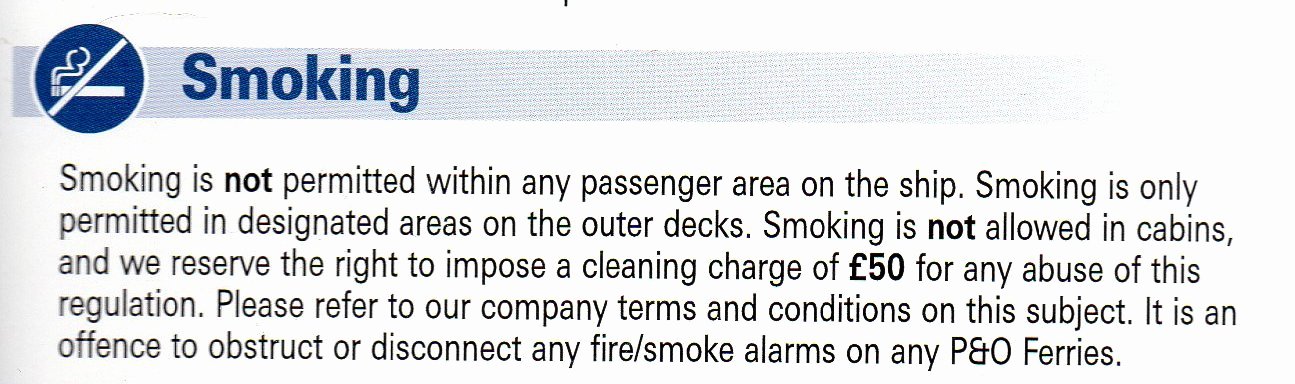 No Smoking Letter to Employees Unique E Cigs Banned P&amp;o Ferries Avoid