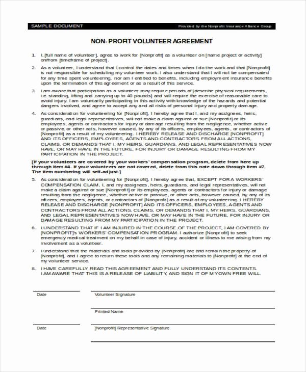 Non Profit Collaboration Agreement Template Beautiful Agreement forms In Word