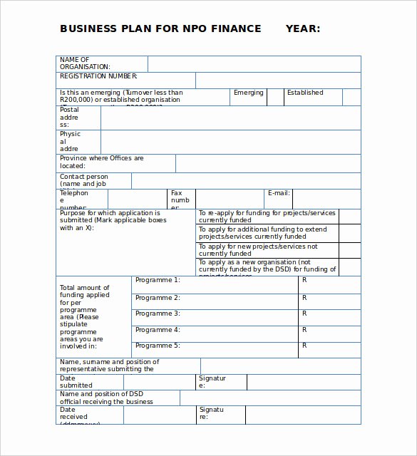Nonprofit Business Plan Template Pdf Luxury 22 Non Profit Business Plan Templates Pdf Doc