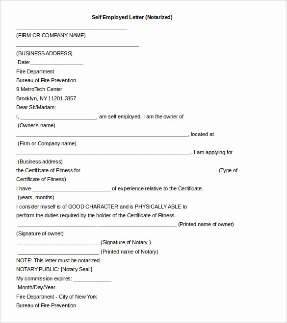 Notarized Letter format Pdf Awesome 7 Notarized Letter Template Doc Pdf