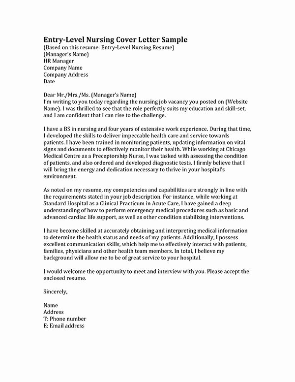 Nursing Cover Letter format Beautiful Learn How to Write A Nursing Cover Letter Inside We Have