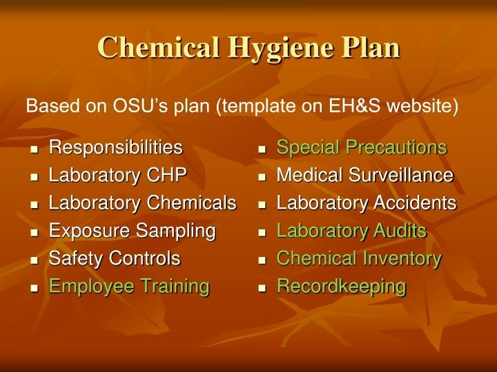 Osha Chemical Hygiene Plan Template New Ppt Osha In the Laboratory Powerpoint Presentation Id