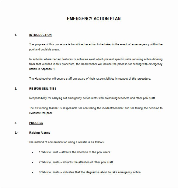 40 Osha Emergency Action Plan Template Hamiltonplastering