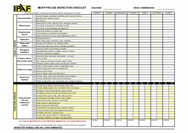 Osha Fall Protection Plan Template Awesome Safety Harness Inspection Log