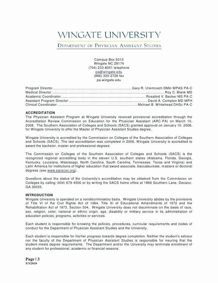 Pa Letter Of Recommendation Example Awesome Sample Reference Letter for Physician assistant School