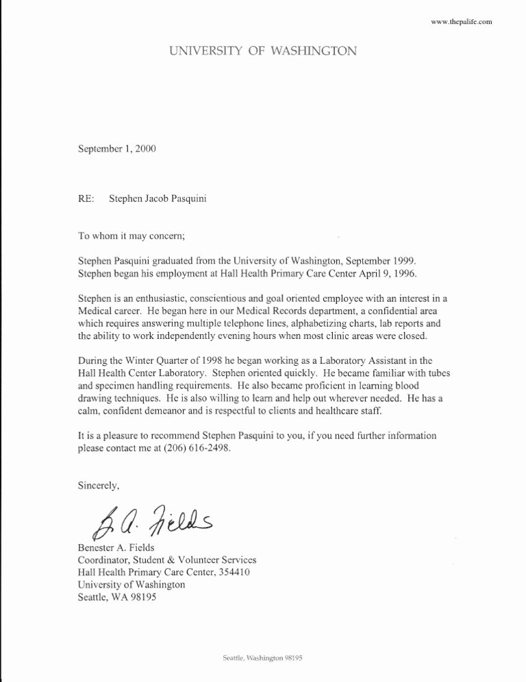 Pa Letter Of Recommendation Example Luxury Physician assistant School Application Re Mendation