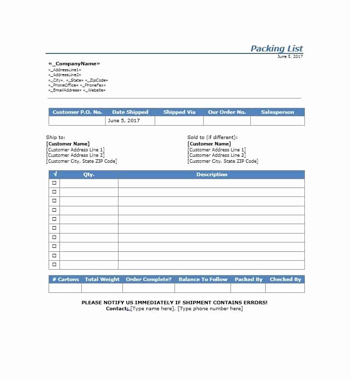 Packing Slip Template Word Lovely 30 Free Packing Slip Templates Word Excel Template