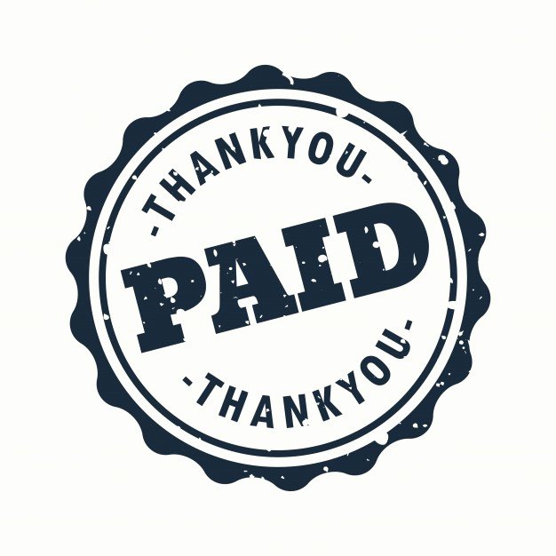 Paid Stamp for Adobe Fresh Paid Stamp Vector