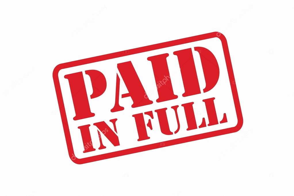 Не в полном объеме. Full paid печать. Платно штамп. Штамп paid today. Красная печать удаленно на белом фоне.