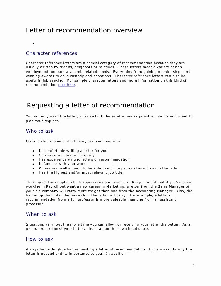 Parent Recommendation Letter for son Elegant Letter Re Mendation Overview