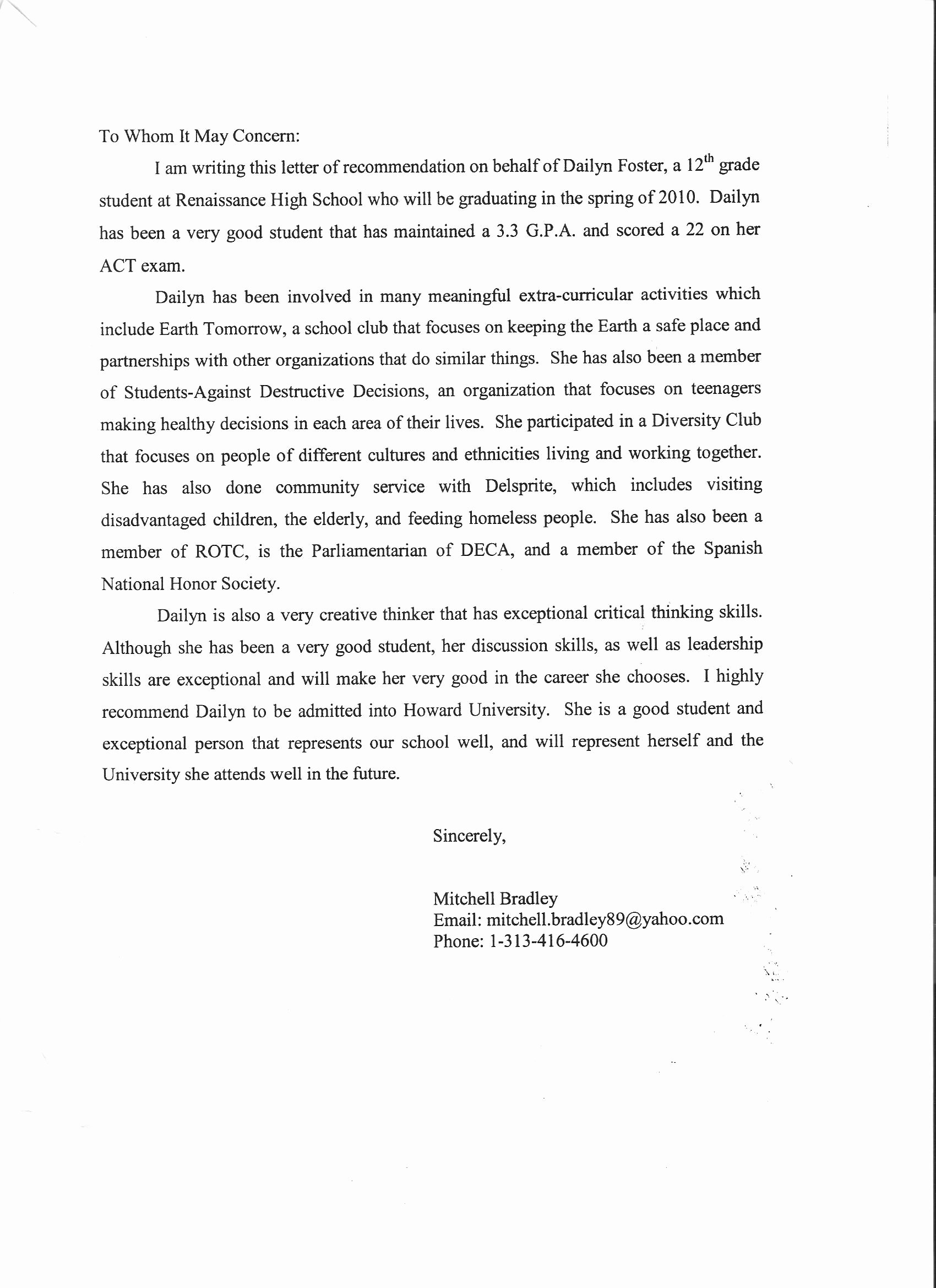 Parents Letter Of Recommendation Beautiful Re Mendation Letter Sample for Teacher From Parent